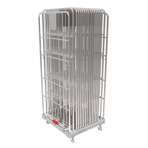 rollcage with plastic base, type 720 x 810 mm, type 2-sided, with comfort system