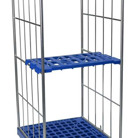 half Plastic shelf, for rollcage 724 x 815 mm