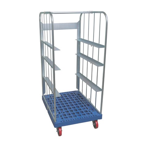 picking trolley with plastic base, type 682 x 815 mm,...