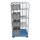 rollcage with plastic base and sloping platform, 724 x 815 mm, 3-sided