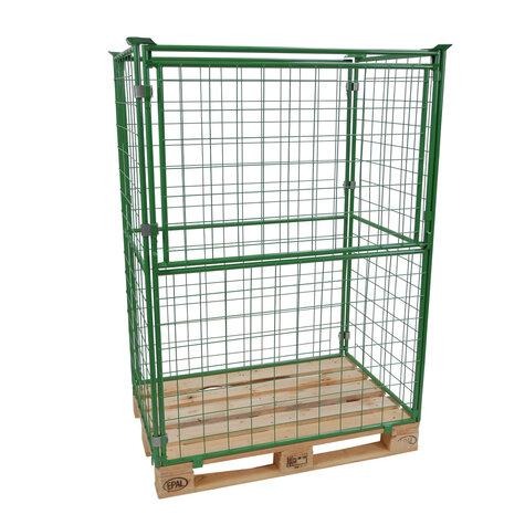 mesh stacking frame, usable height 1600 mm, powder coated