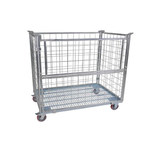 Steel chassi with stacking frame, usable height 800 mm, ø...