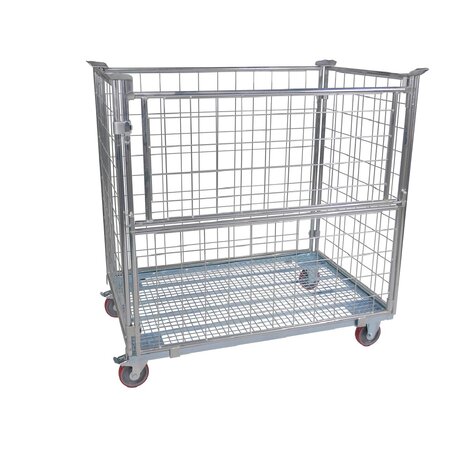 Fahrrahmen 800 x 1200 mm mit Gitteraufsatz, Nutzhöhe 1200...