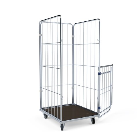 Wschecontainer 1550mm, 720x810HO, 4-seitig, Vorderwand klappbar/schwenkbar
