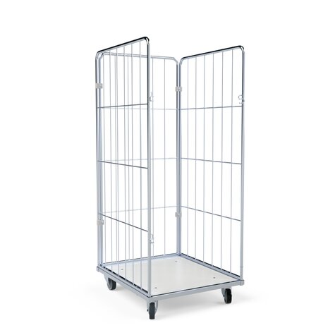Laundry container 1550mm, 720x810PL white, 4-sided, front...