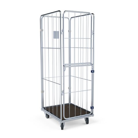 Wschecontainer 1580mm, 600x720HO, 4-seitig, Vorderwand klappbar/schwenkbar