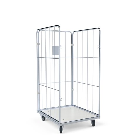 Laundry container 1370mm, 720x810PL white, 3-sided