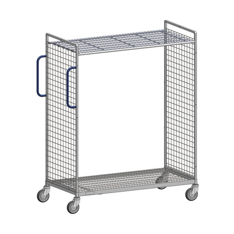 Kommissionierwagen 1425 ME, 625 x 1297 mm, 2-seitig, 1...
