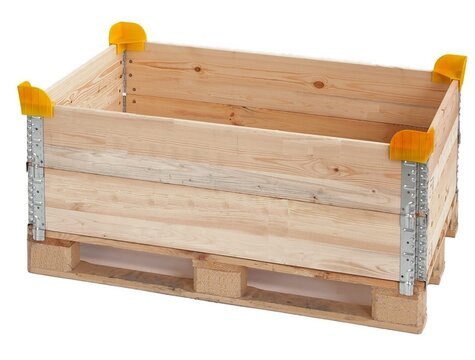 stacking corner for wooden stacking frame