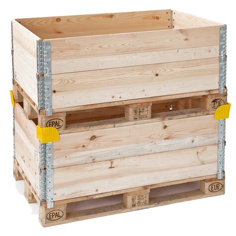 stacking corner for wooden stacking frame